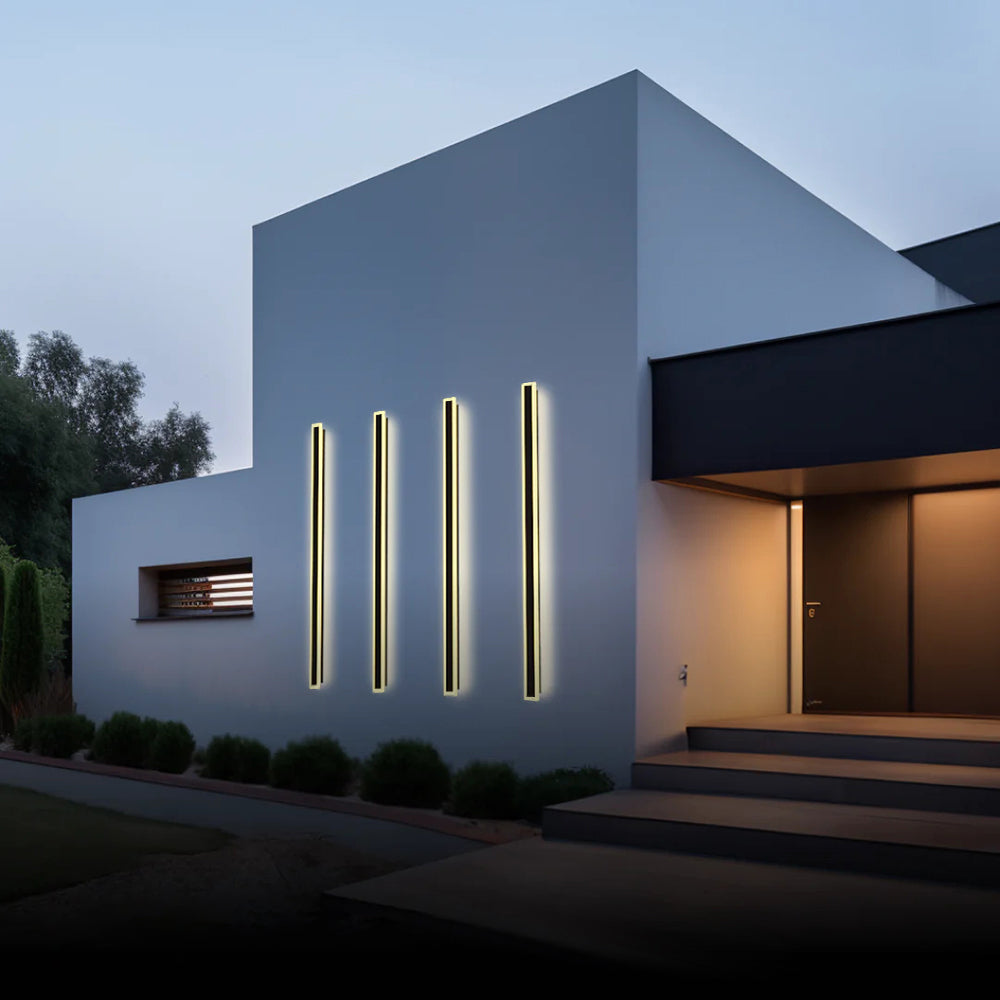 Outdoor Wall Light Fixture – Modern Waterproof Linear LED Wall Sconce