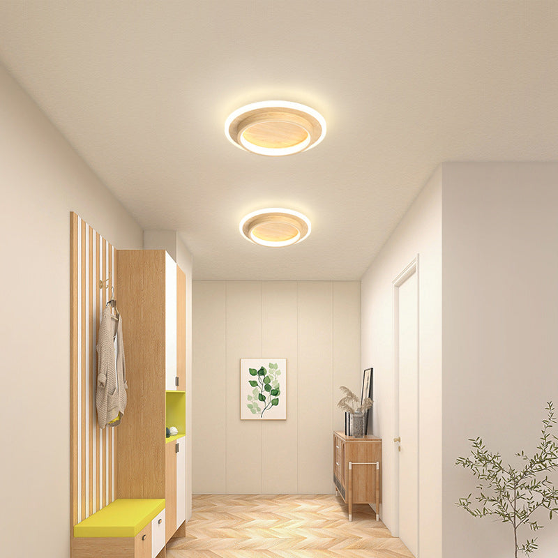 Modern LED Flush Mount Ceiling Light Fixture – Round Halo Ceiling Light