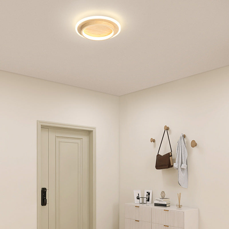 Modern LED Flush Mount Ceiling Light Fixture – Round Halo Ceiling Light