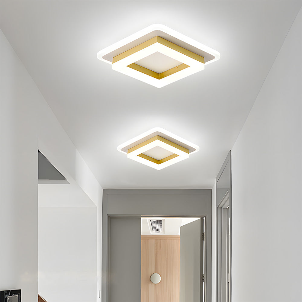 LED Flush Mount Ceiling Light Fixture – Modern Square Ceiling Light