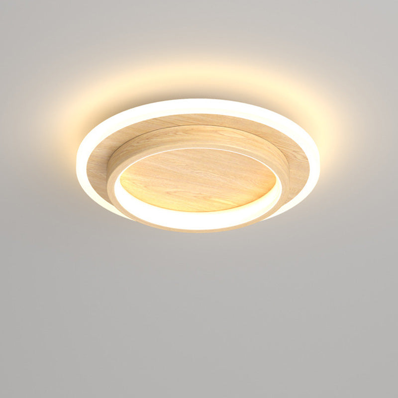 Modern LED Flush Mount Ceiling Light Fixture – Round Halo Ceiling Light
