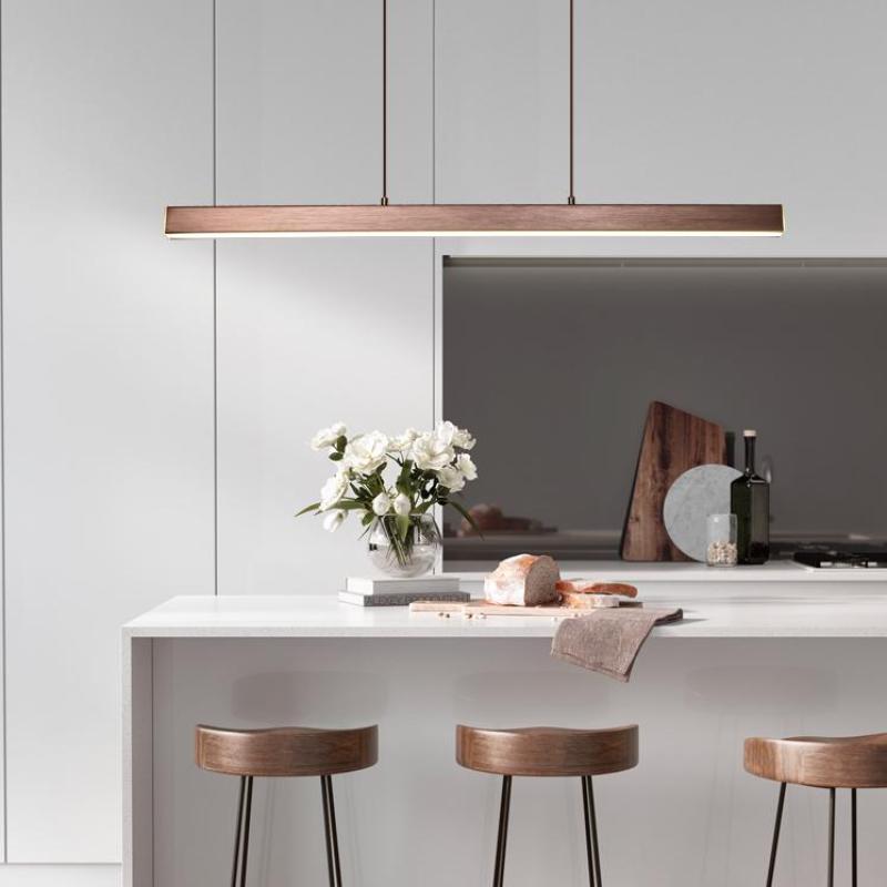 LED Pendant Light Fixture – Modern Linear Kitchen Island Ceiling Light