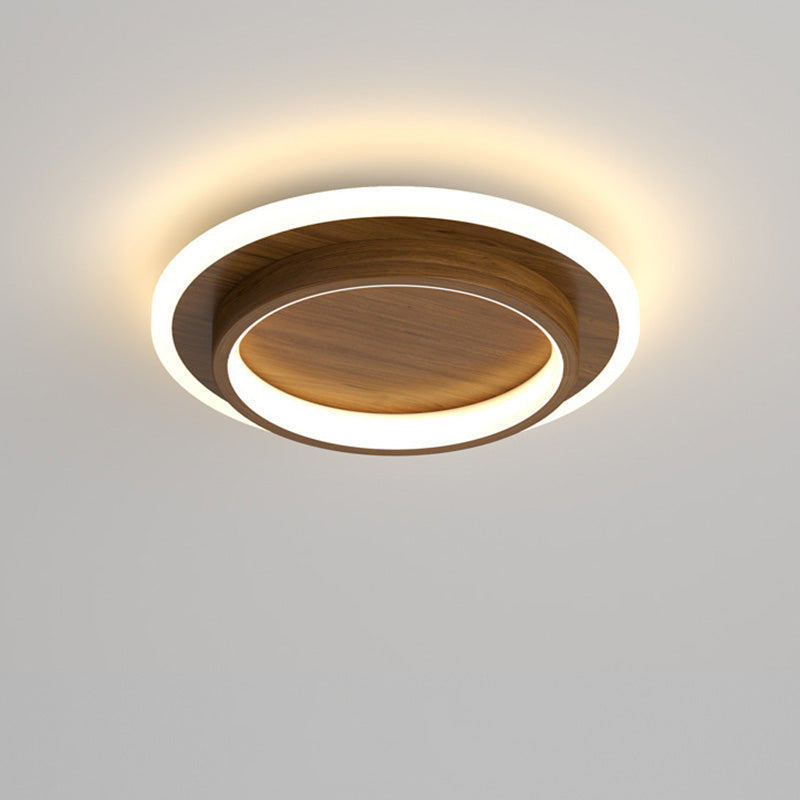 Modern LED Flush Mount Ceiling Light Fixture – Round Halo Ceiling Light