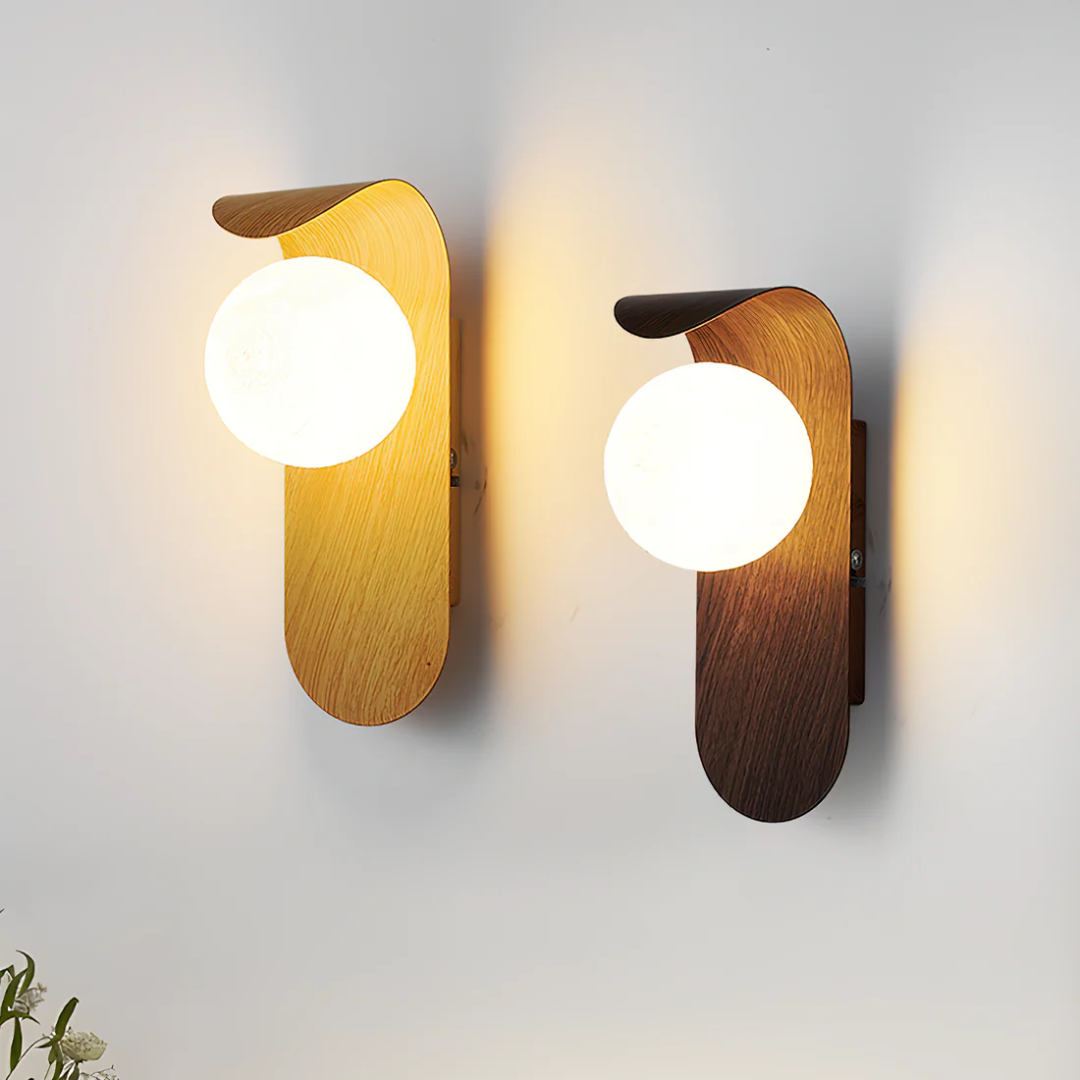 LED Wall Sconce Light Fixture – Modern Marble-Effect Linear Wall Light