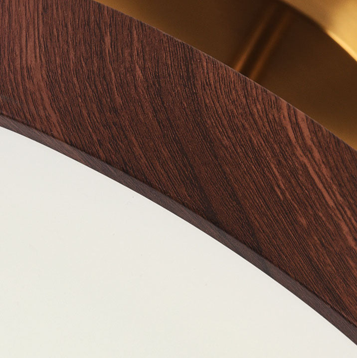 LED Semi-Flush Mount Ceiling Light Fixture – Japanese Round Ceiling Light