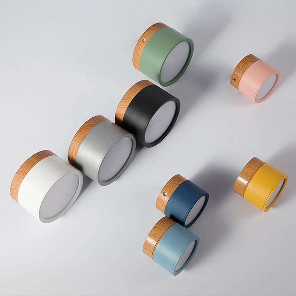 Small LED Flush Mount Ceiling Light Fixture – Modern Cylinder Ceiling Light