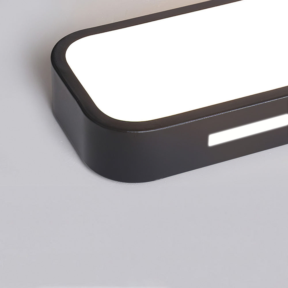 LED Flush Mount Ceiling Light Fixture – Modern Linear Ceiling Light