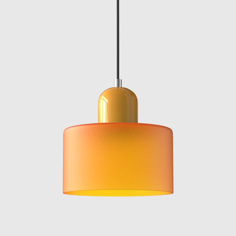 Glass Pendant Light Fixture – Modern Bauhaus Hanging Ceiling Light