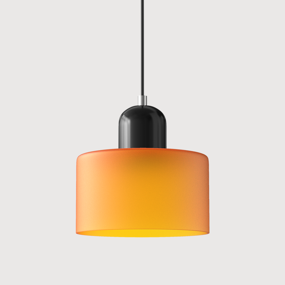 Glass Pendant Light Fixture – Modern Bauhaus Hanging Ceiling Light