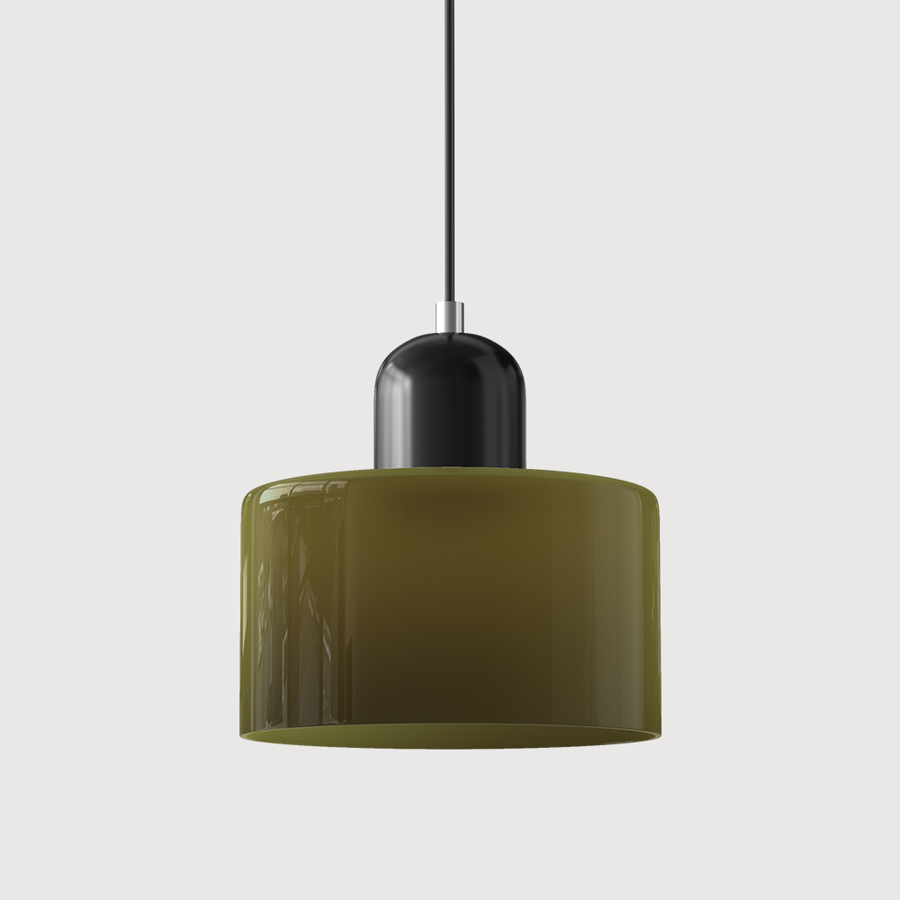 Glass Pendant Light Fixture – Modern Bauhaus Hanging Ceiling Light
