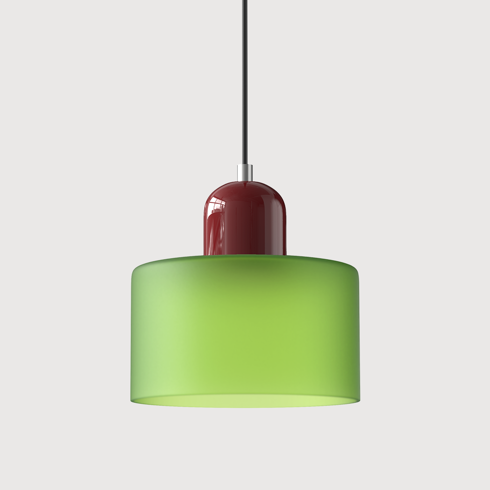 Glass Pendant Light Fixture – Modern Bauhaus Hanging Ceiling Light