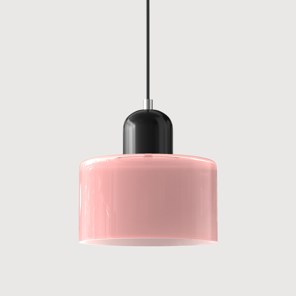 Glass Pendant Light Fixture – Modern Bauhaus Hanging Ceiling Light