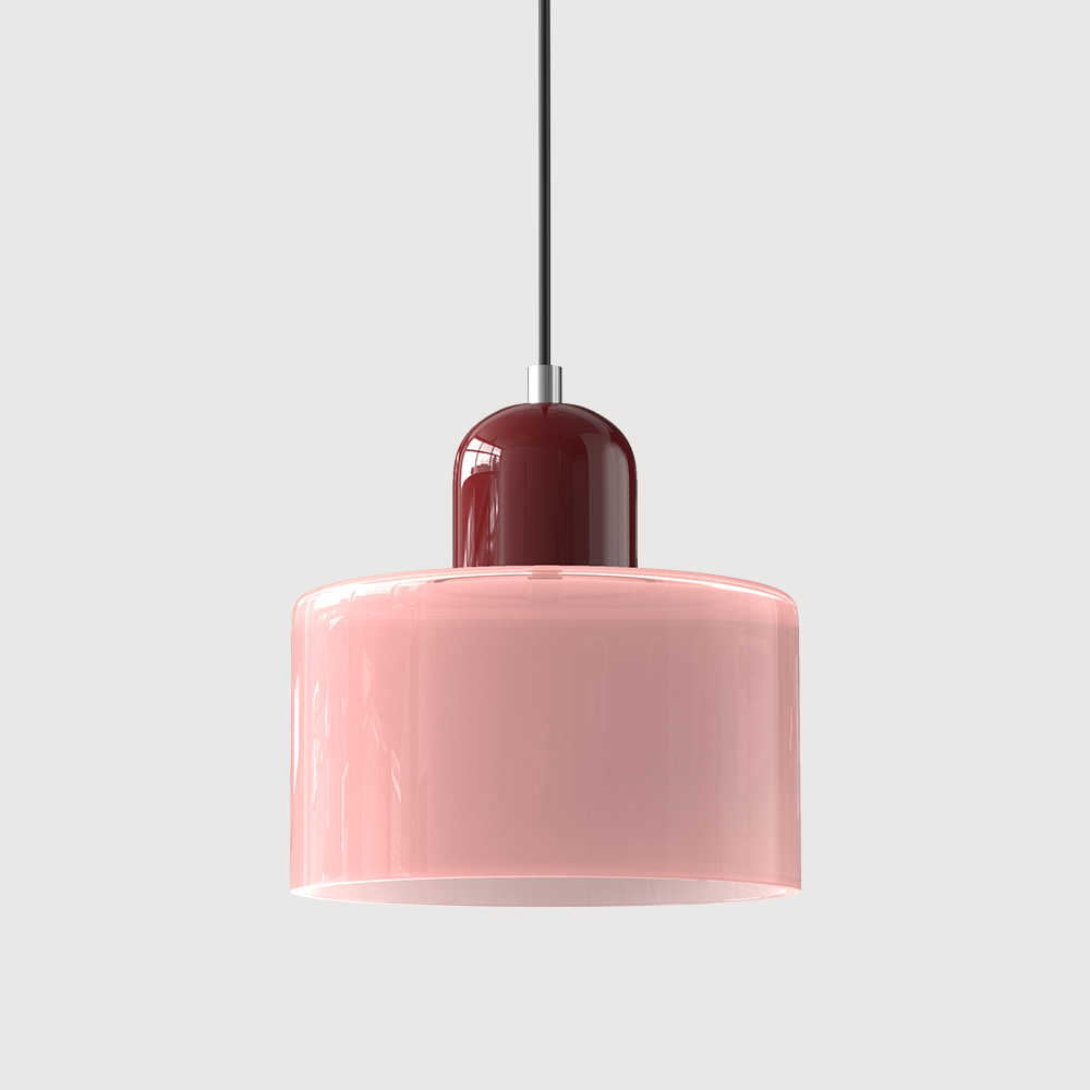 Glass Pendant Light Fixture – Modern Bauhaus Hanging Ceiling Light