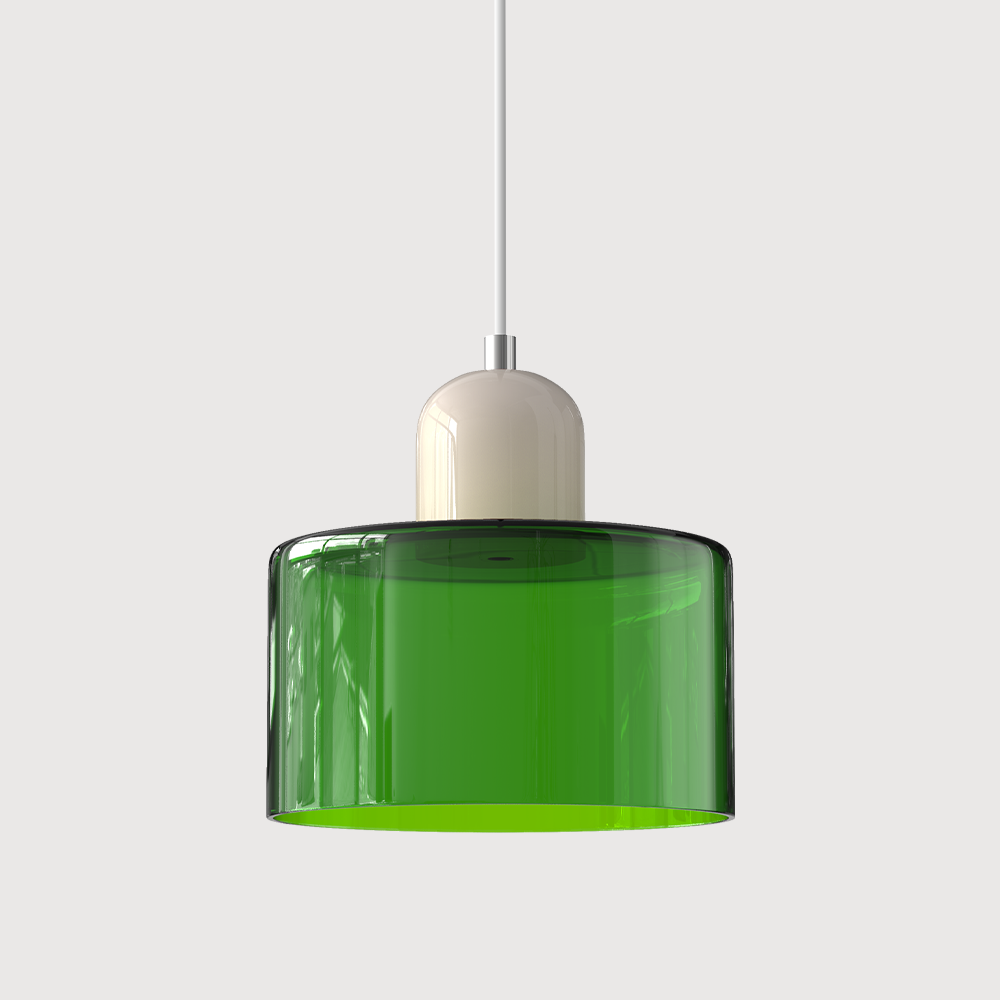 Glass Pendant Light Fixture – Modern Bauhaus Hanging Ceiling Light