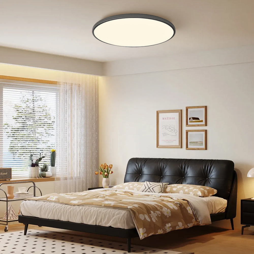 LED Flush Mount Ceiling Light Fixture – Modern Round Ceiling Light