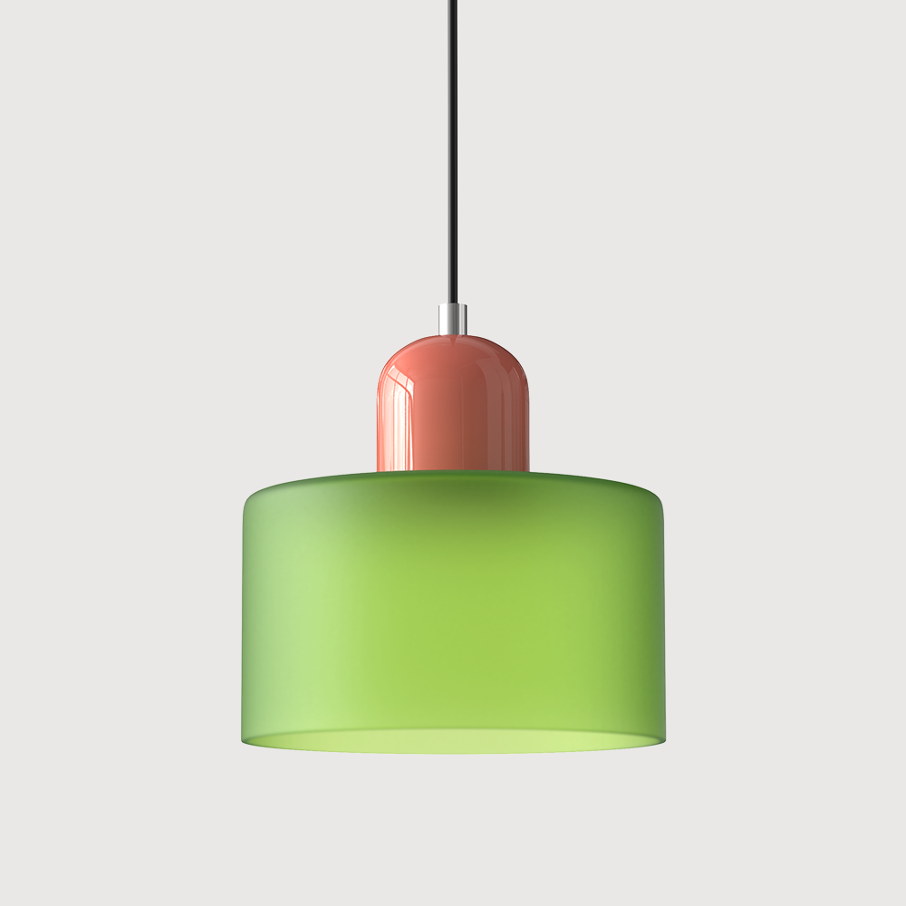 Glass Pendant Light Fixture – Modern Bauhaus Hanging Ceiling Light