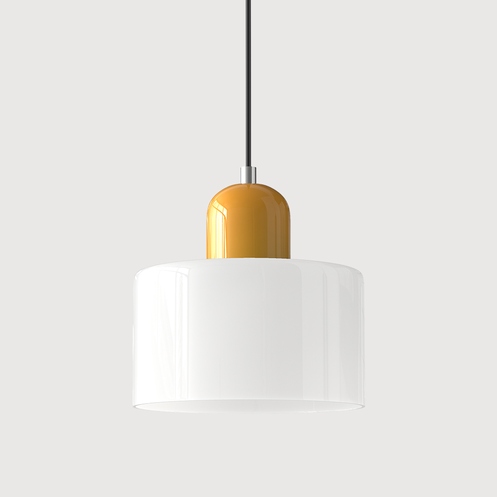 Glass Pendant Light Fixture – Modern Bauhaus Hanging Ceiling Light