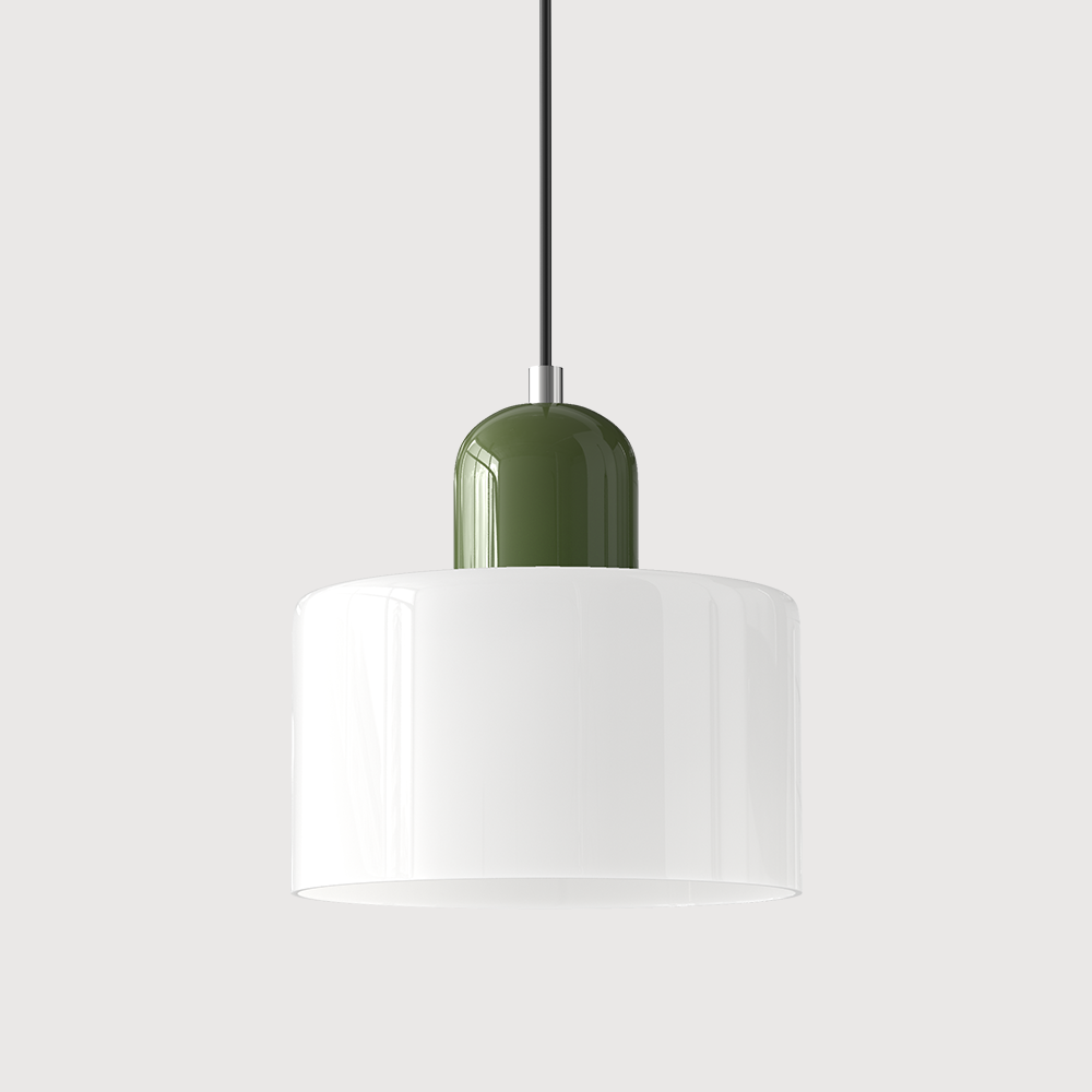 Glass Pendant Light Fixture – Modern Bauhaus Hanging Ceiling Light