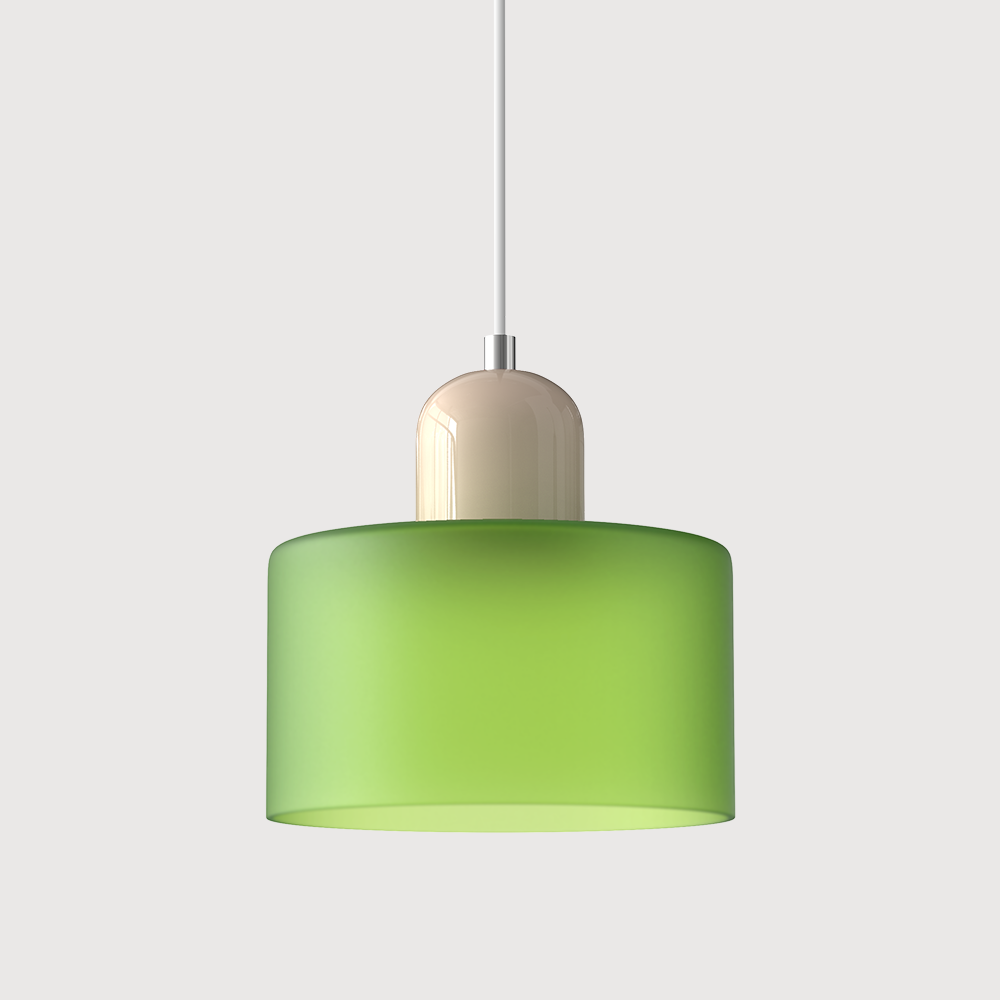 Glass Pendant Light Fixture – Modern Bauhaus Hanging Ceiling Light