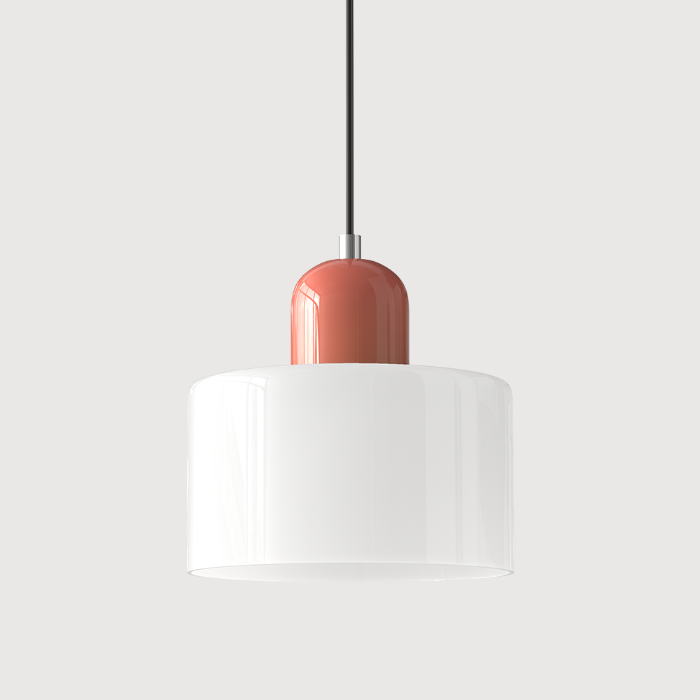 Glass Pendant Light Fixture – Modern Bauhaus Hanging Ceiling Light