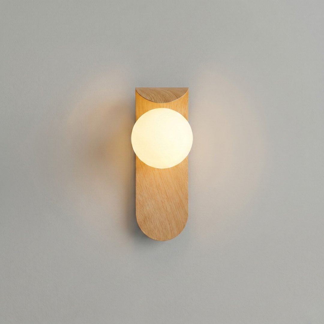 LED Wall Sconce Light Fixture – Modern Marble-Effect Linear Wall Light