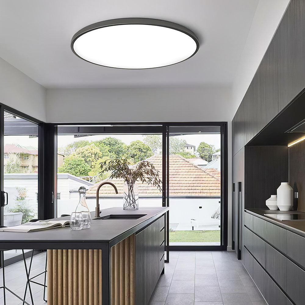 LED Flush Mount Ceiling Light Fixture – Modern Round Ceiling Light