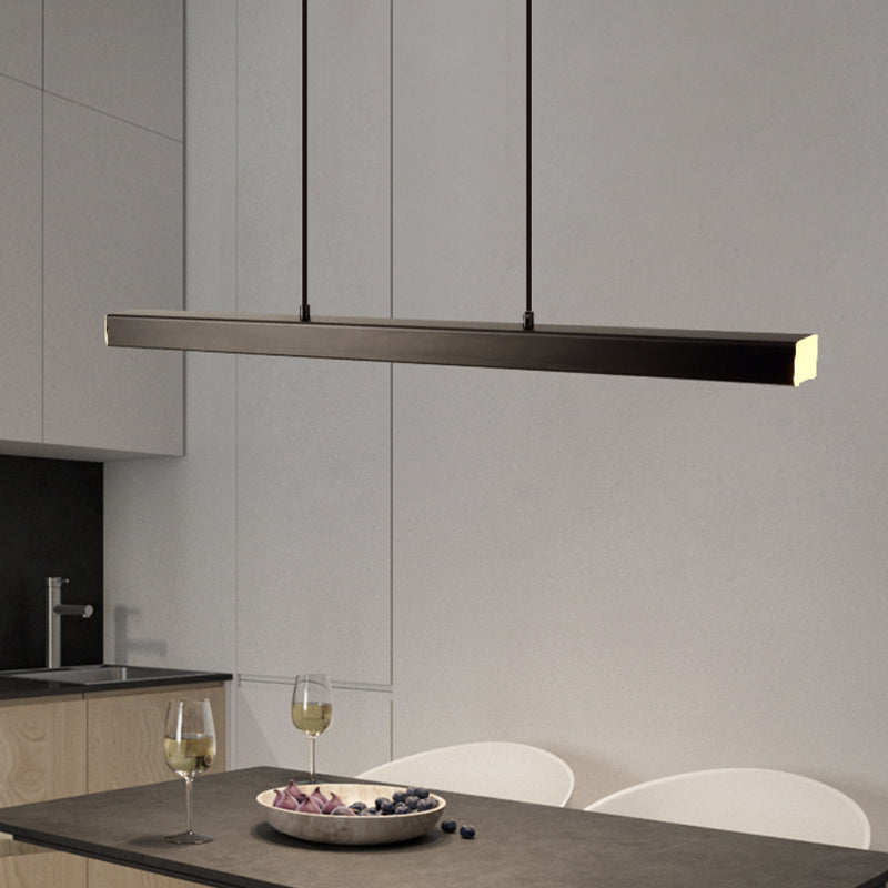 LED Pendant Light Fixture – Modern Linear Kitchen Island Ceiling Light