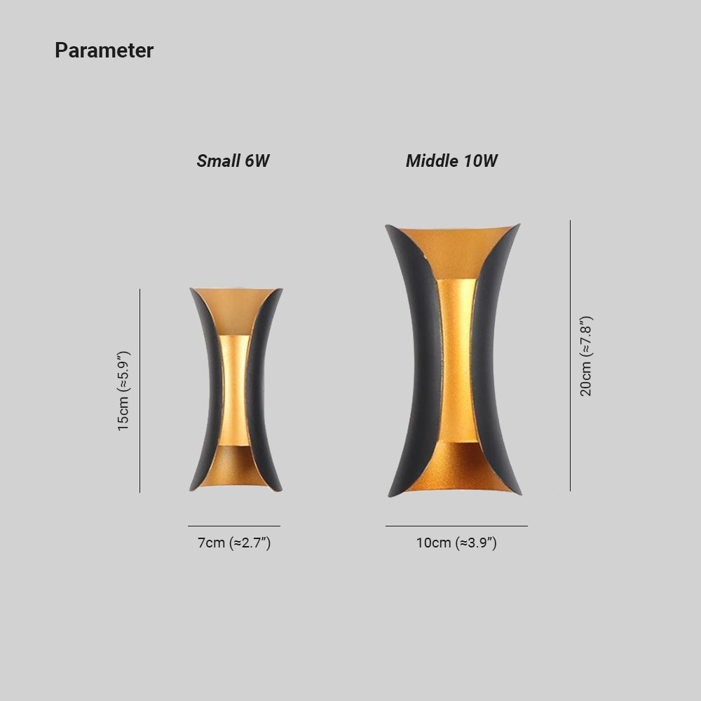 Outdoor Wall Light Fixture – Waterproof LED Up and Down Exterior Wall Sconce