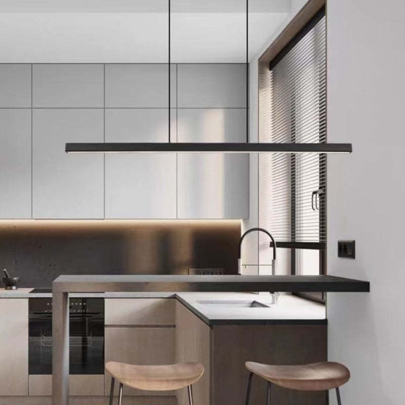 LED Pendant Light Fixture – Modern Linear Kitchen Island Ceiling Light