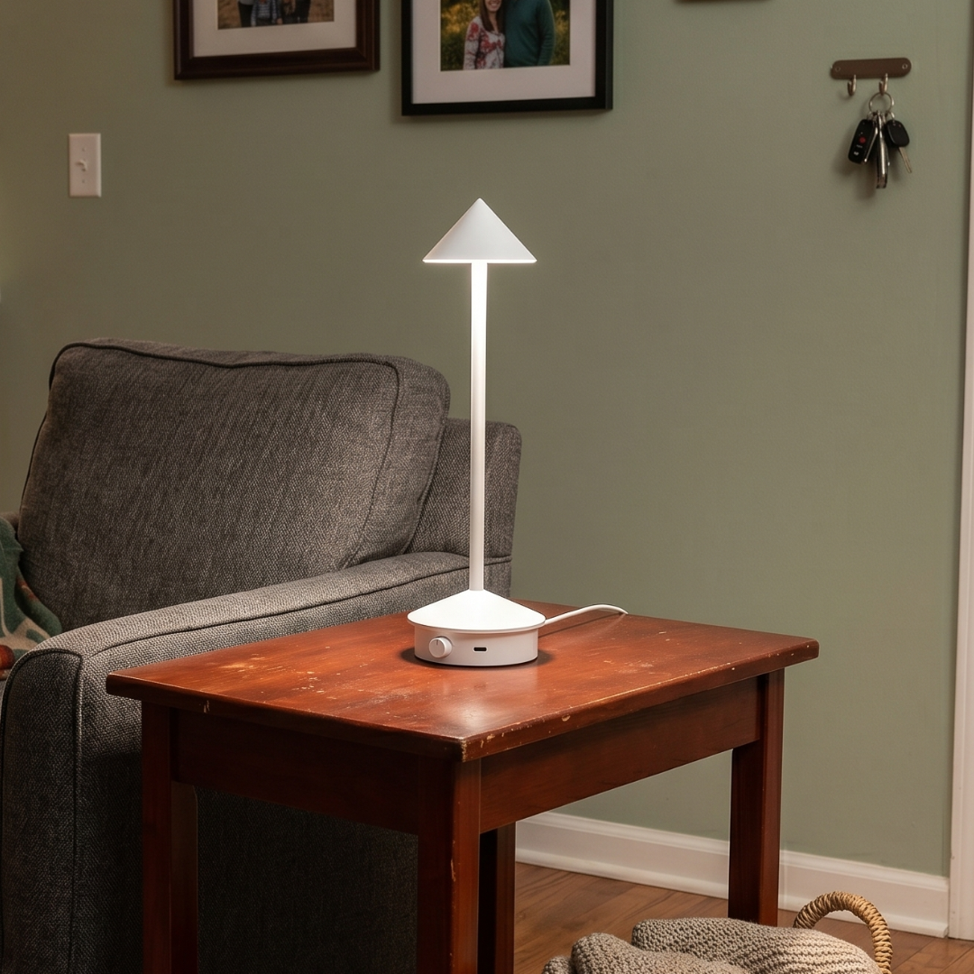 Cordless Table Lamp – Rechargeable LED Desk Lamp, Modern Bedside Table Lamp