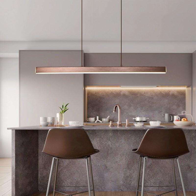 LED Pendant Light Fixture – Modern Linear Kitchen Island Ceiling Light