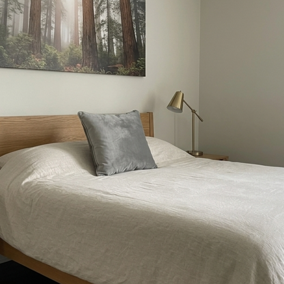 Light Gray Velvet Throw Pillow – Square Decorative Cushion