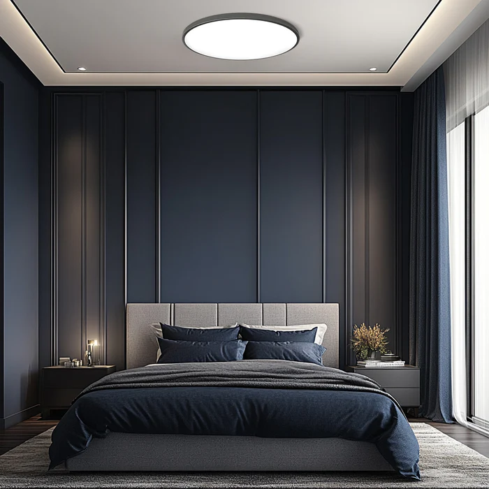 LED Flush Mount Ceiling Light Fixture – Modern Round Ceiling Light