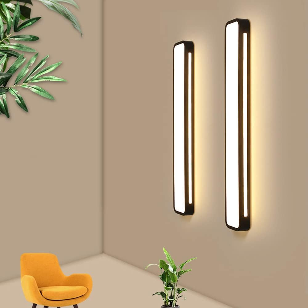 LED Flush Mount Ceiling Light Fixture – Modern Linear Ceiling Light