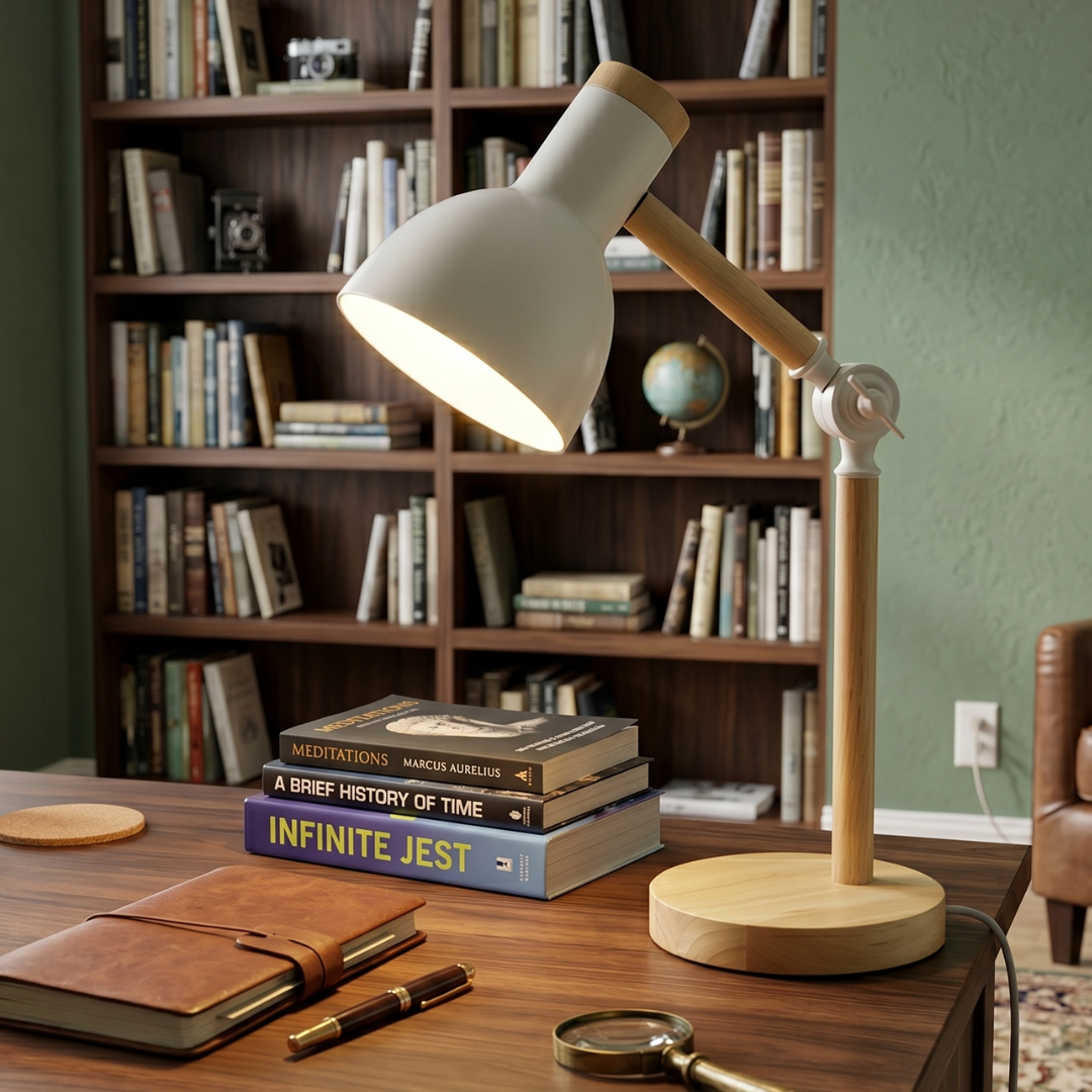 Table Lamp – Adjustable Desk Lamp, Modern Bedside Table Lamp