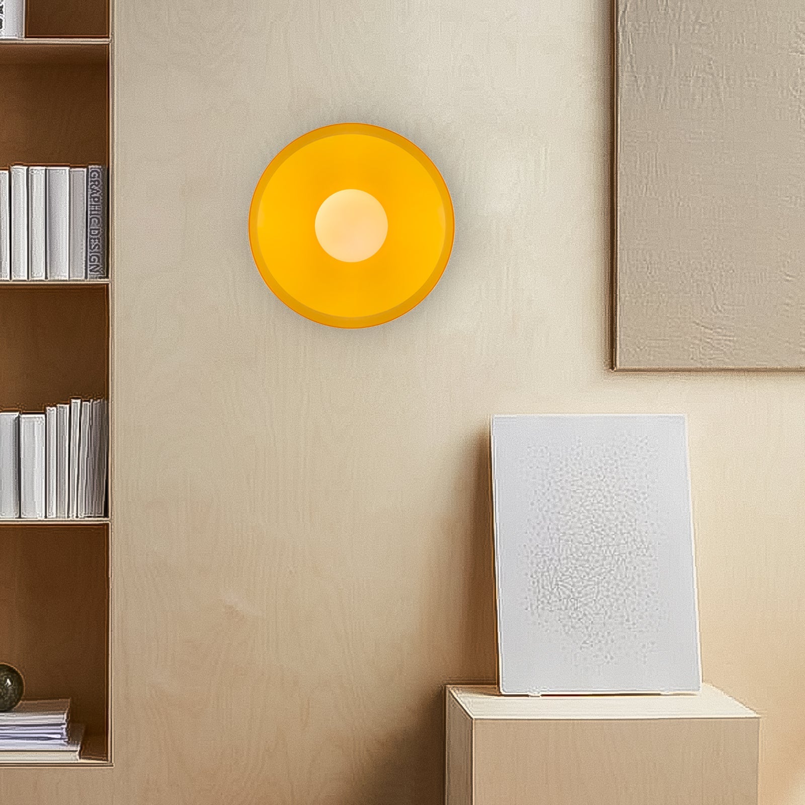Glass Flush Mount Ceiling Light Fixture – Modern Round Ceiling Light