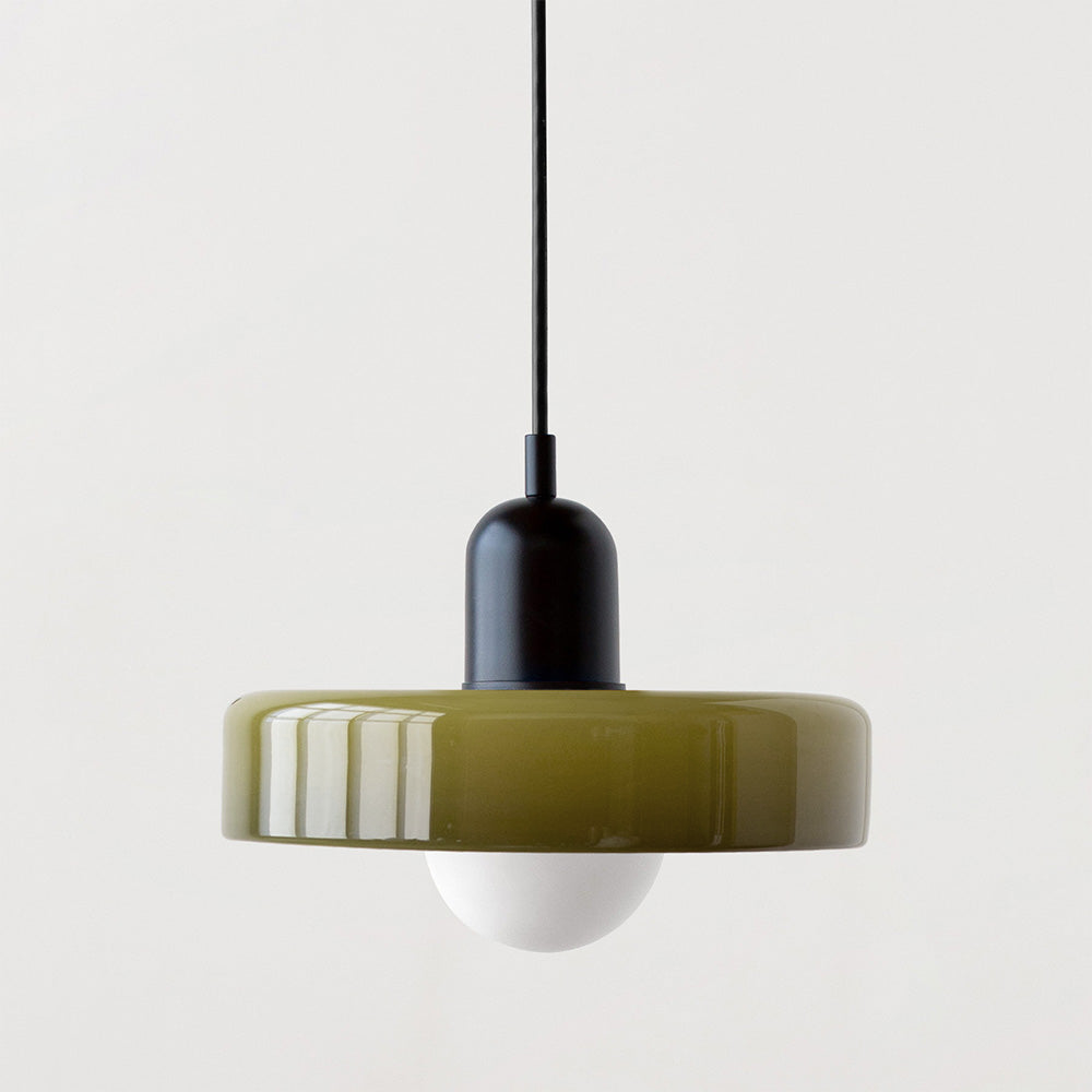 Glass Pendant Light Fixture – Modern Bauhaus Pendant Light