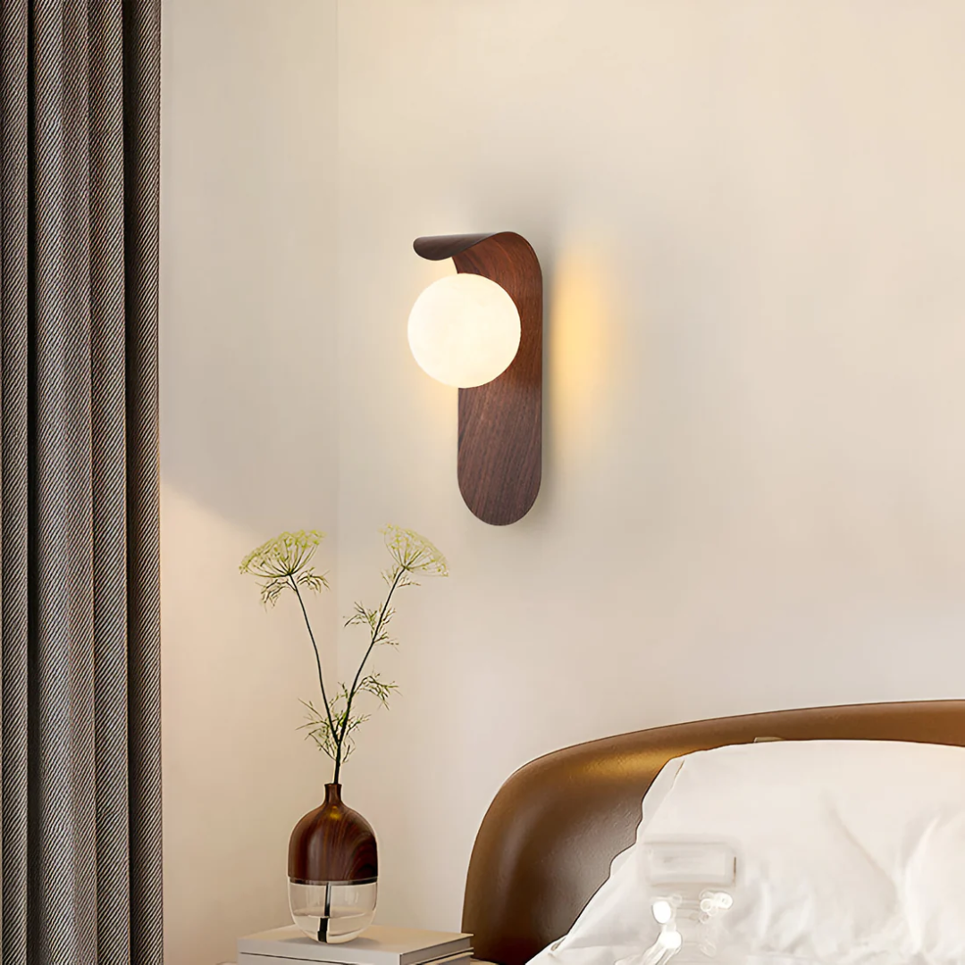 LED Wall Sconce Light Fixture – Modern Marble-Effect Linear Wall Light