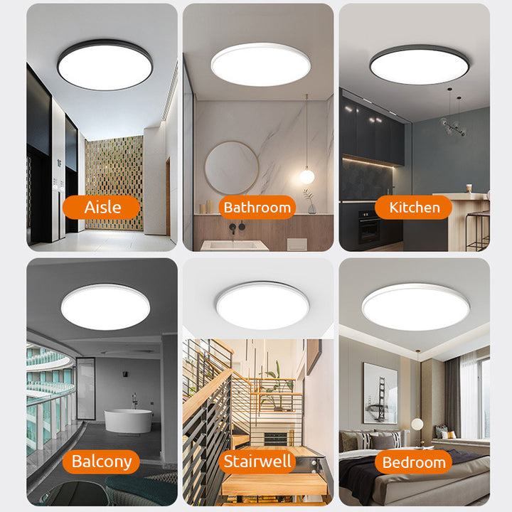 LED Flush Mount Ceiling Light Fixture – Modern Round Ceiling Light