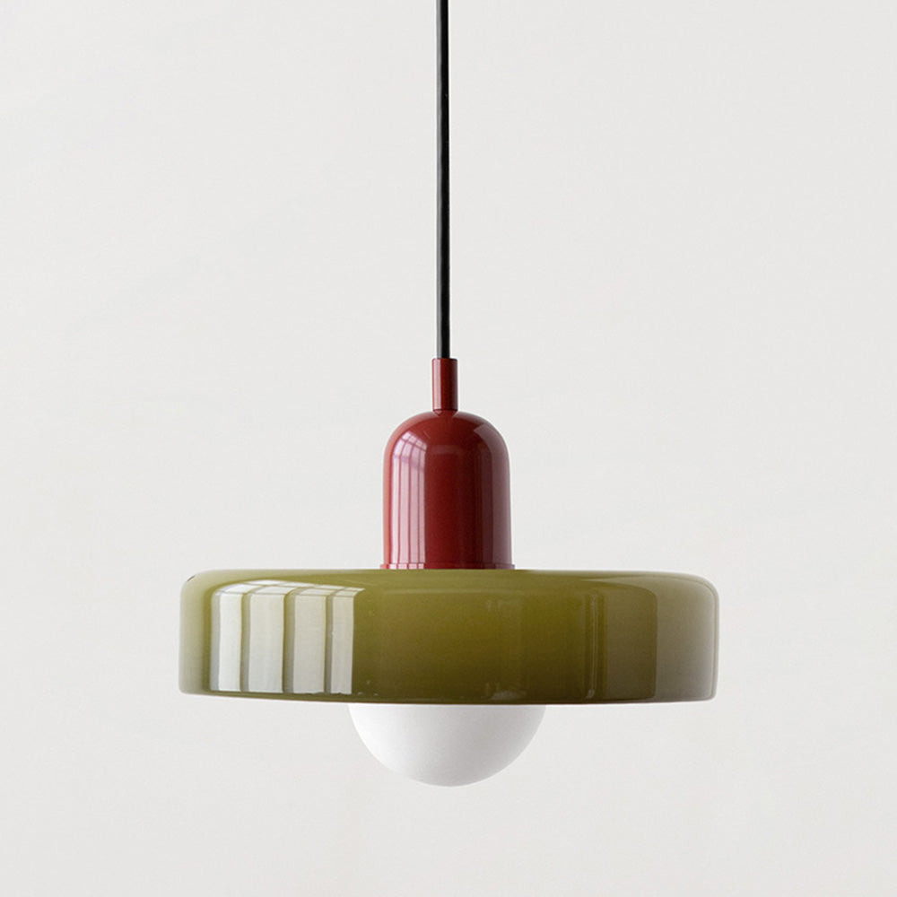Glass Pendant Light Fixture – Modern Bauhaus Pendant Light