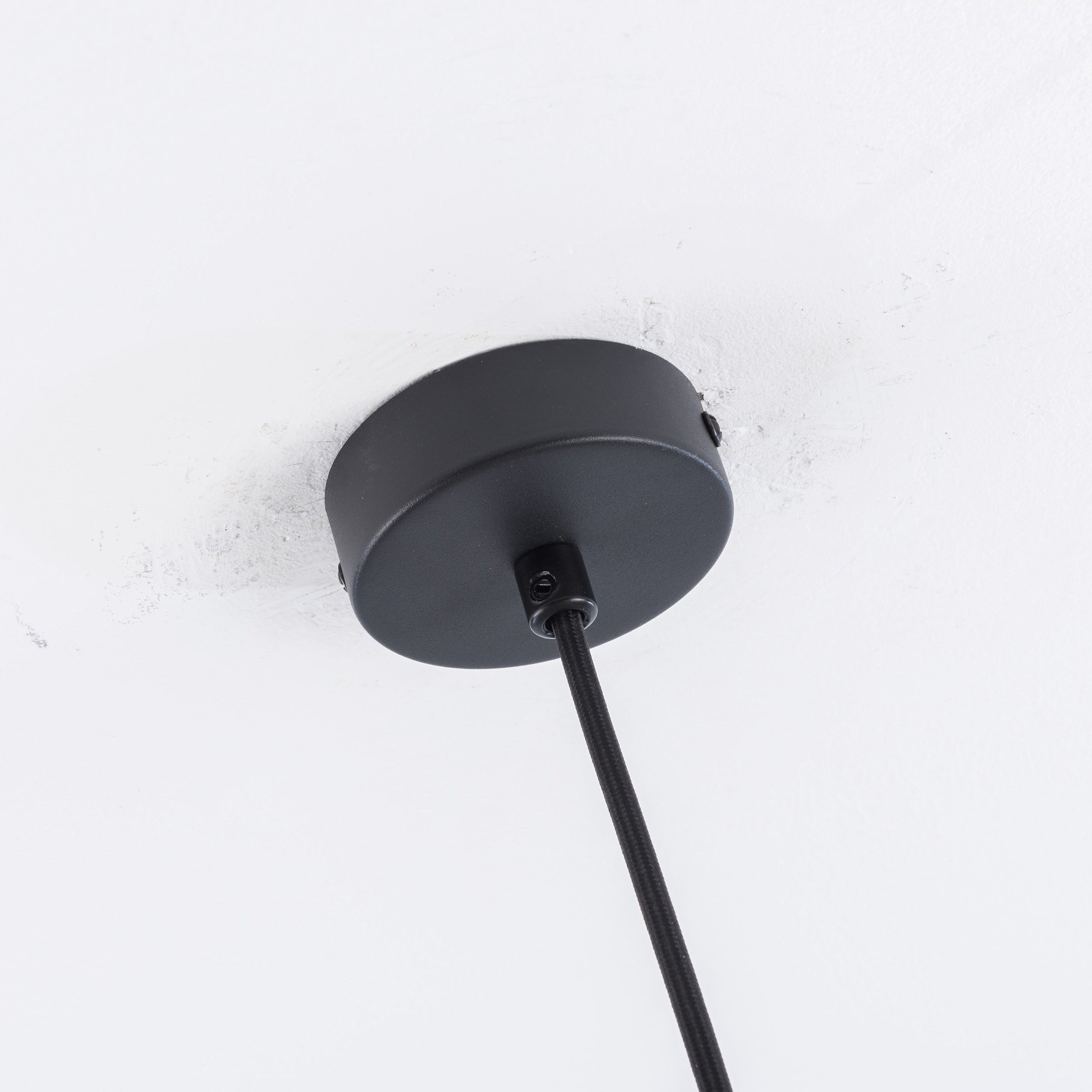 Black Bedside Pendant Light Fixture – Modern Tube Hanging Ceiling Light