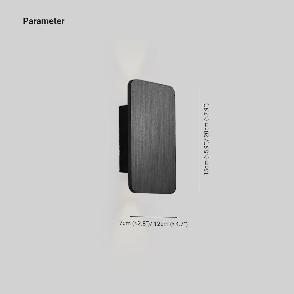 LED Wall Sconce Light Fixture – Modern Rectangular Indoor Wall Light