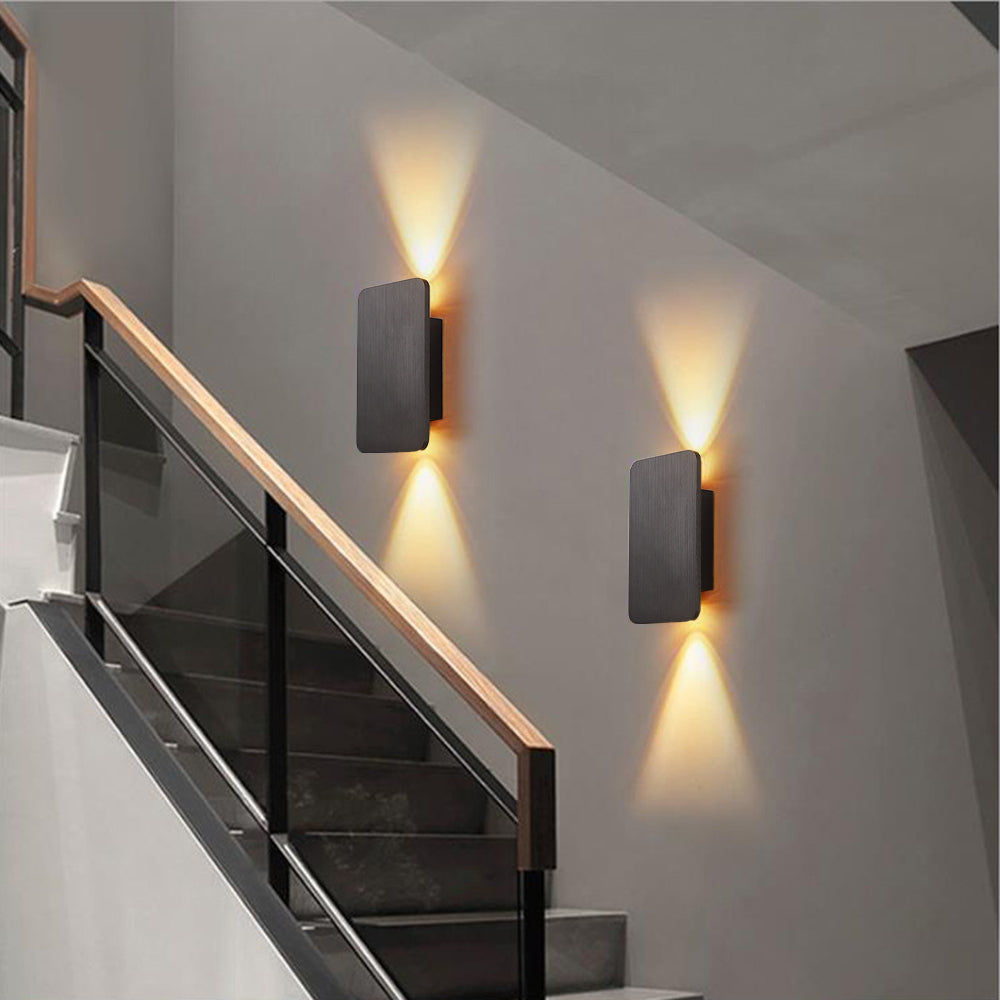 LED Wall Sconce Light Fixture – Modern Rectangular Indoor Wall Light
