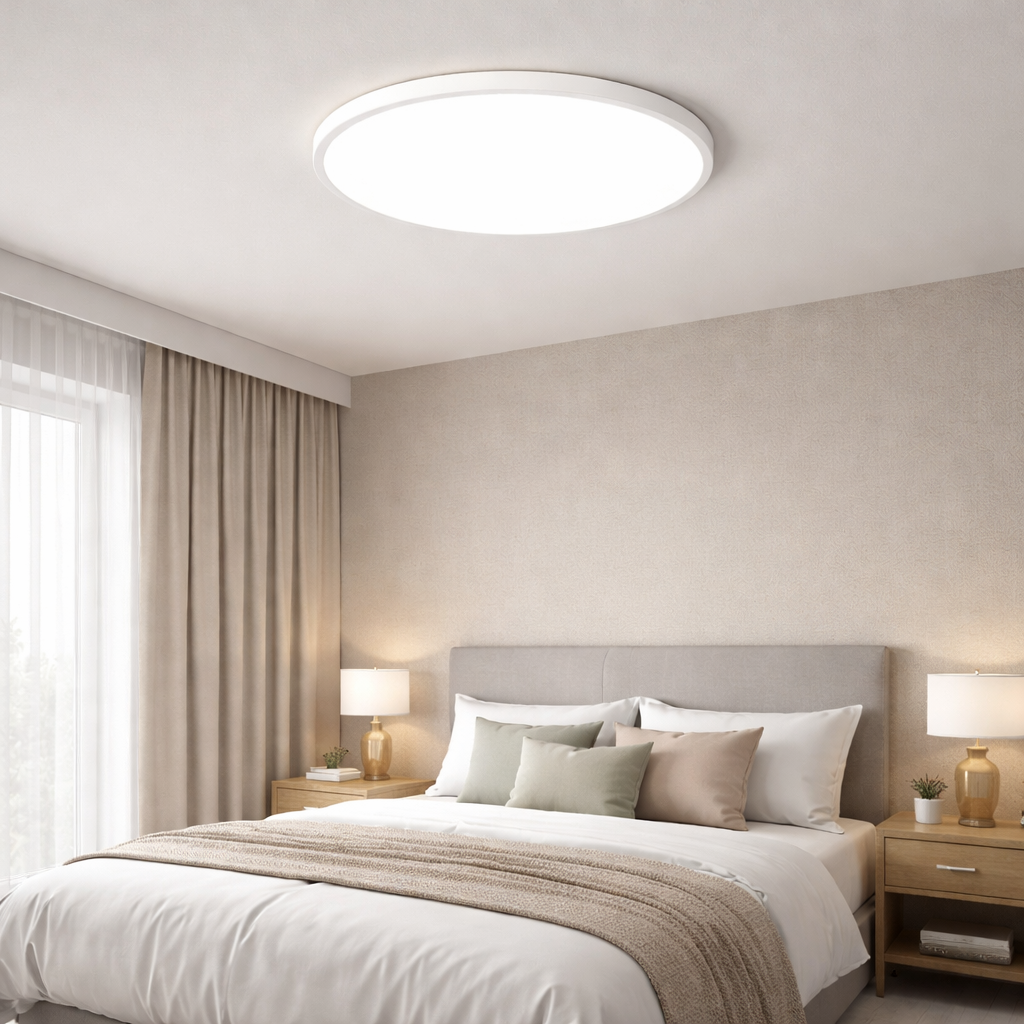 LED Flush Mount Ceiling Light Fixture – Modern Round Ceiling Light