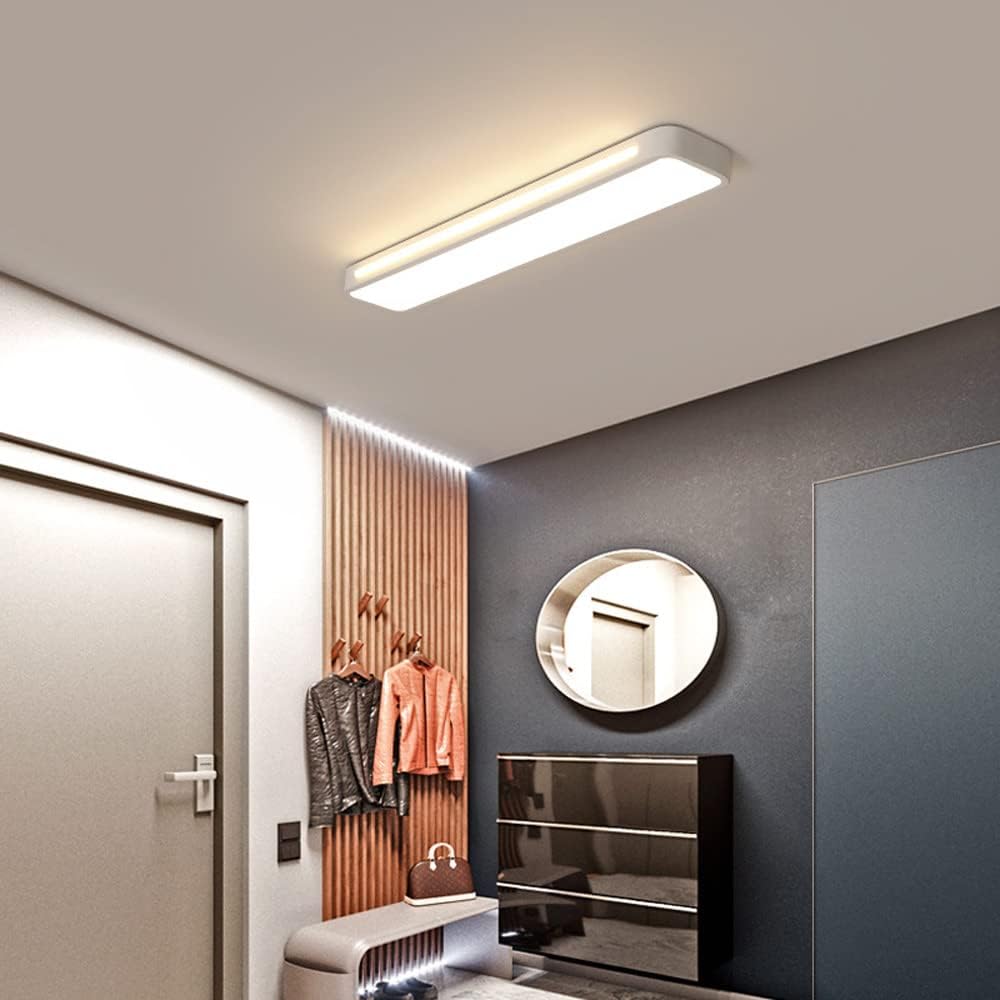 LED Flush Mount Ceiling Light Fixture – Modern Linear Ceiling Light