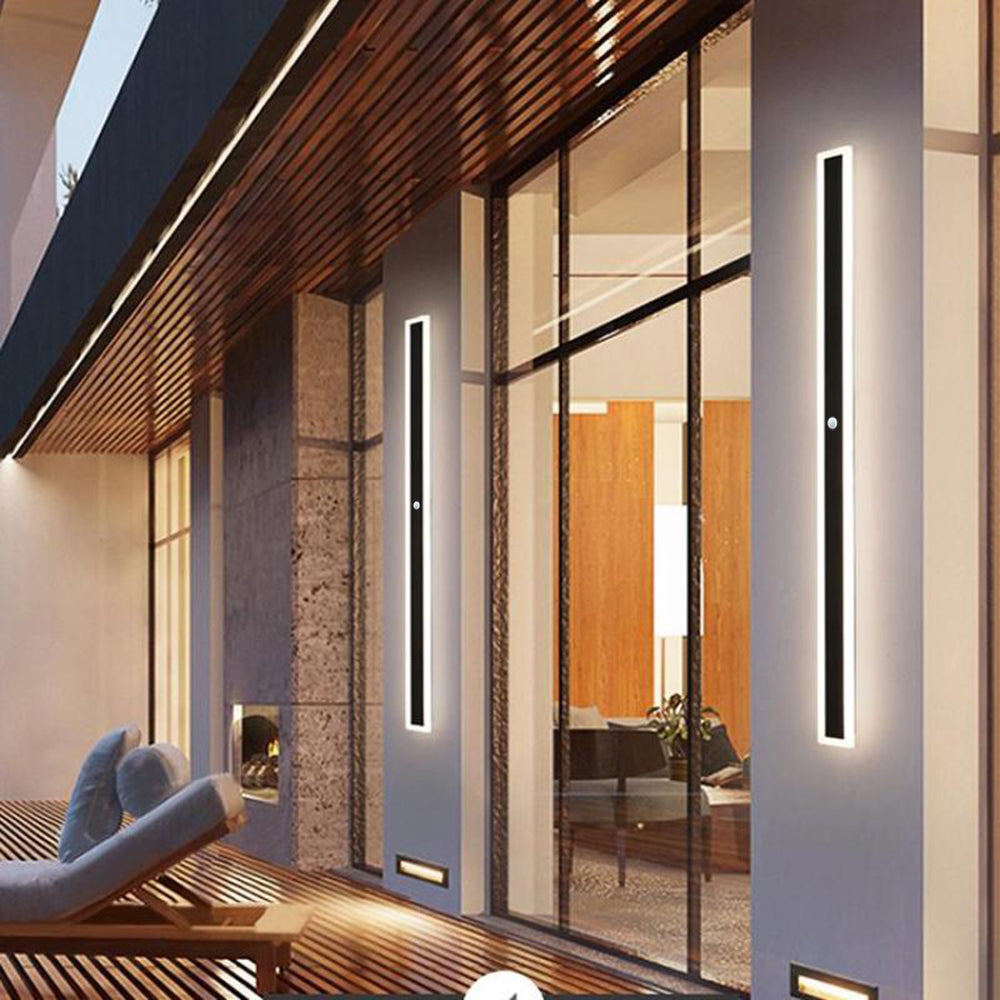 Outdoor Wall Light Fixture – Modern Waterproof Linear LED Wall Sconce