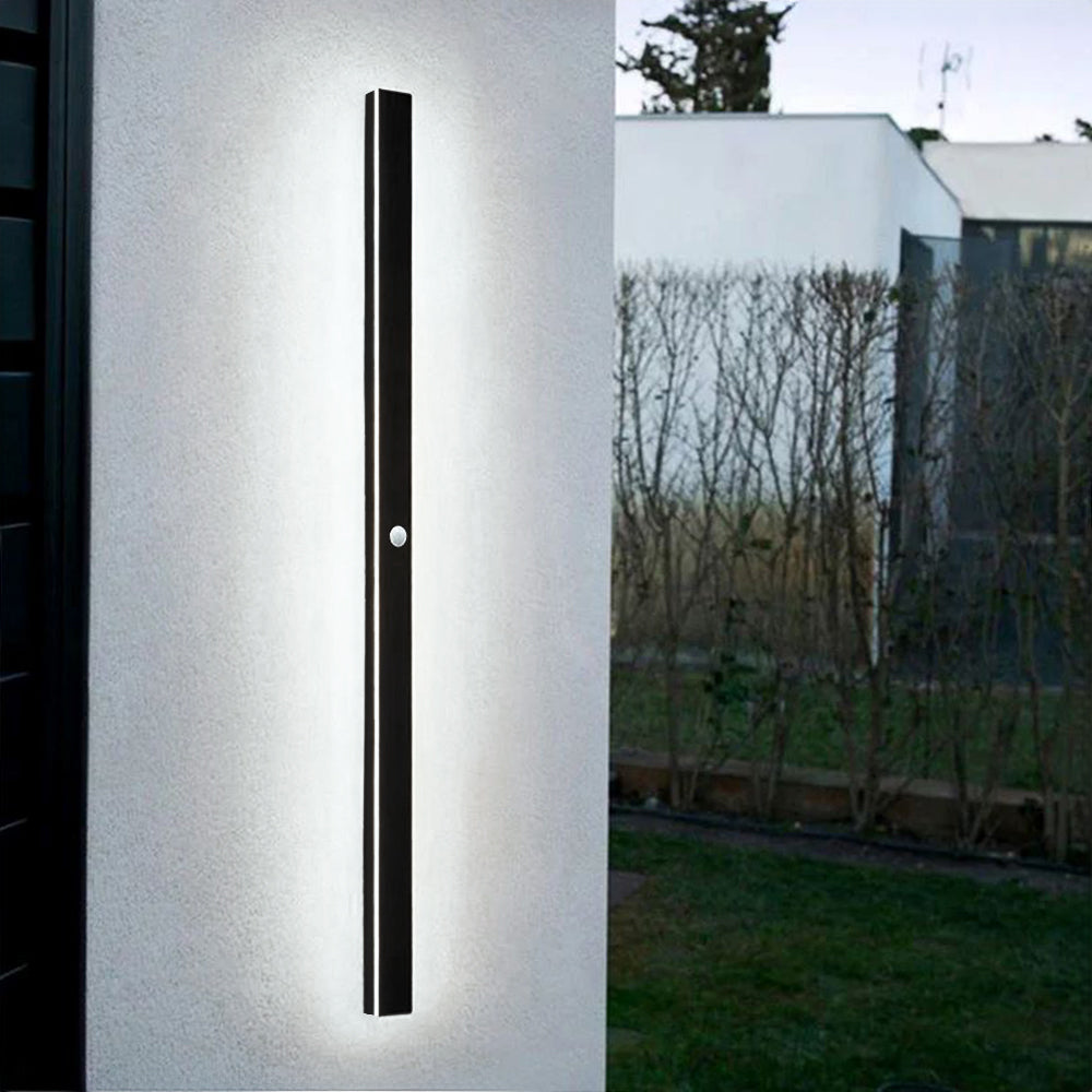 LED Outdoor Wall Light Fixture – Modern Waterproof Linear Exterior Wall Light