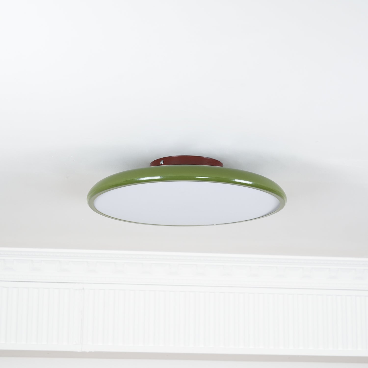 Adjustable LED Ceiling Light Fixture – Modern Round Semi Flush Mount Light