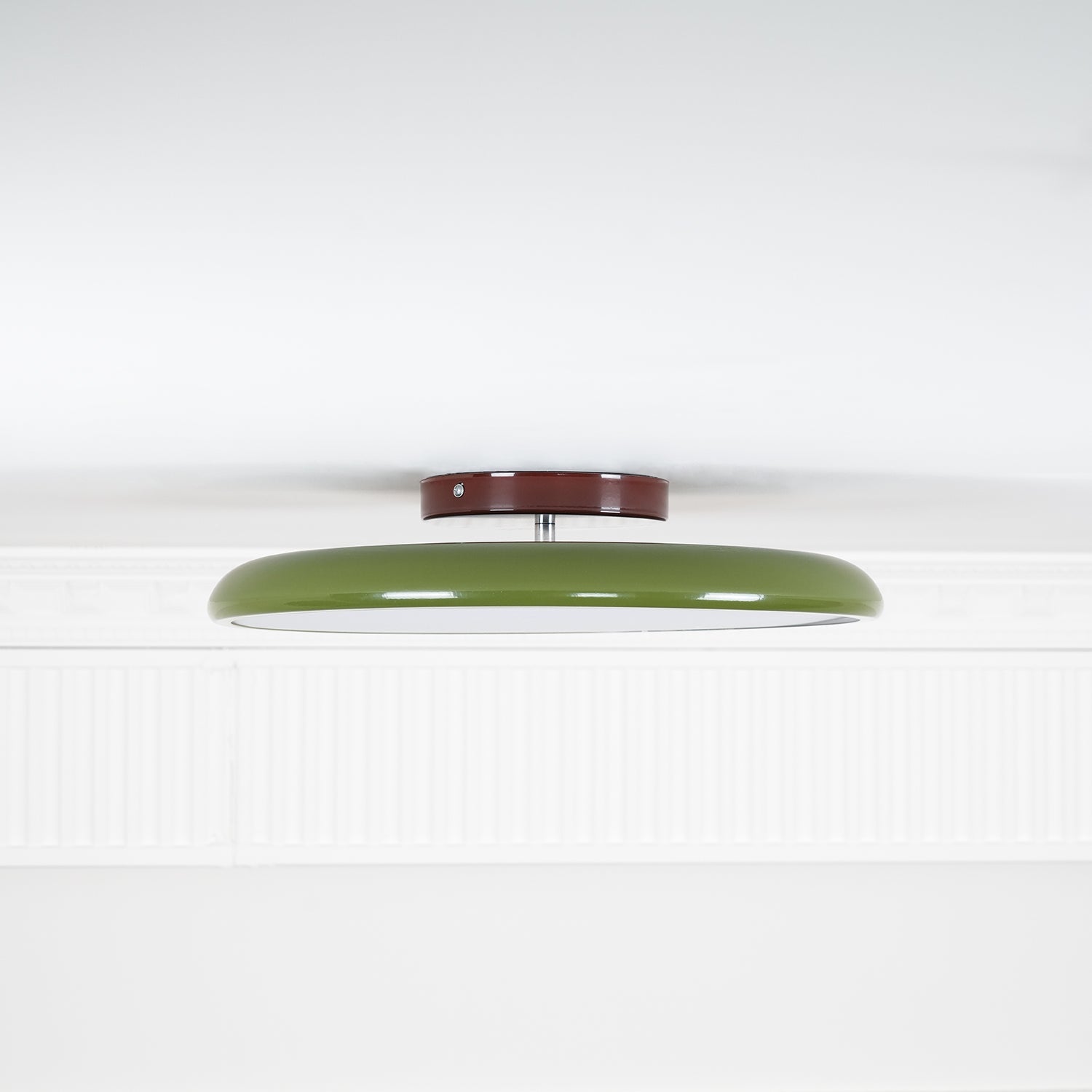 Adjustable LED Ceiling Light Fixture – Modern Round Semi Flush Mount Light