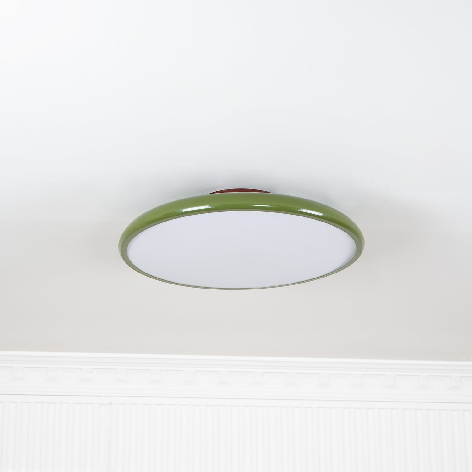 Adjustable LED Ceiling Light Fixture – Modern Round Semi Flush Mount Light